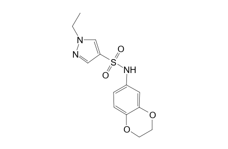 1H-Pyrazole-4-sulfonamide, N-(2,3-dihydro-1,4-benzodioxin-6-yl)-1-ethyl-