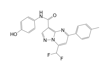 7-(difluoromethyl)-N-(4-hydroxyphenyl)-5-(4-methylphenyl)pyrazolo[1,5-a]pyrimidine-3-carboxamide