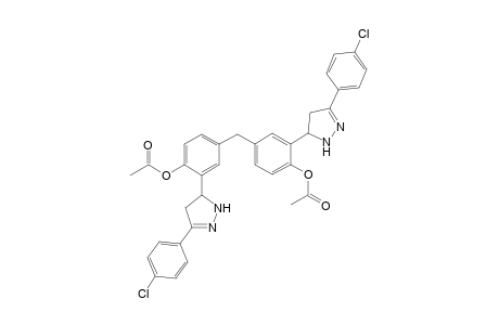 Methylenebis-2-(3-(4-chlorophenyl)-4,5-dihydro-1Hpyrazol-5-yl)-4,1-phenylene diacetates