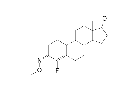 ESTR-4-ENE-4-FLUORO-17.BETA.-OL-3-ONE(3-O-METHYLOXIME)
