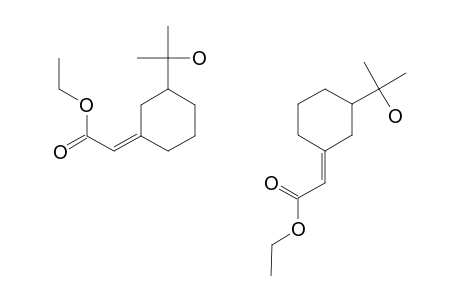 [3-(1-HYDROXY-1-METHYLETHYL)-CYCLOHEXYLIDENE]-ACETIC-ACID-ETHYLESTER