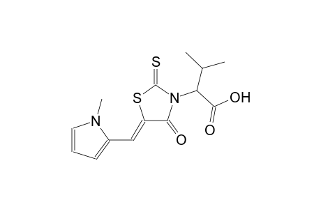 3-methyl-2-{(5Z)-5-[(1-methyl-1H-pyrrol-2-yl)methylene]-4-oxo-2-thioxo-1,3-thiazolidin-3-yl}butanoic acid