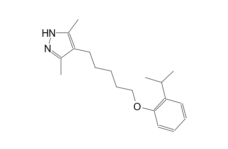 4-[5-(2-isopropylphenoxy)pentyl]-3,5-dimethyl-1H-pyrazole