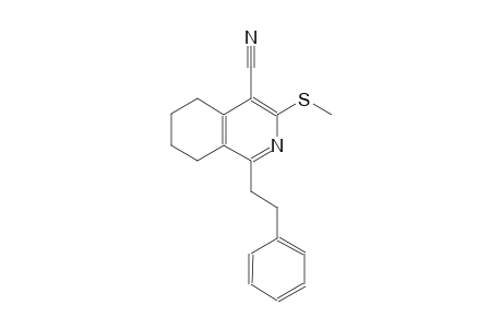 3-(methylsulfanyl)-1-(2-phenylethyl)-5,6,7,8-tetrahydro-4-isoquinolinecarbonitrile