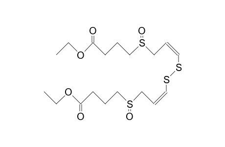 5,14-Dioxo-5,9,10,14-tetrathia-cis, cis-7,11-octadecadienedioic acid, diethyl ester