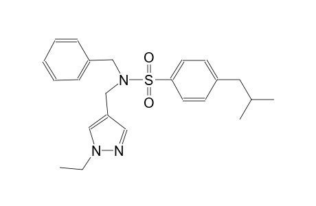 benzenesulfonamide, N-[(1-ethyl-1H-pyrazol-4-yl)methyl]-4-(2-methylpropyl)-N-(phenylmethyl)-