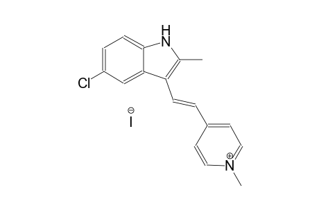 pyridinium, 4-[(E)-2-(5-chloro-2-methyl-1H-indol-3-yl)ethenyl]-1-methyl-, iodide