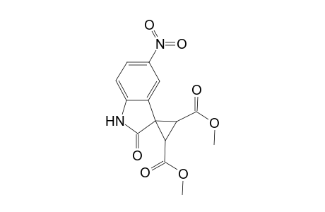 trans-2,3-Dihydrospiro[2,3-dicarbomethoxycyclopropane]-5'-nitro-1',3'-dihydroindol-2'-one