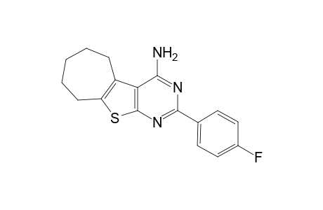 2-(4-Fluorophenyl)-6,7,8,9-tetrahydro-5H-cyclohepta[4,5]thieno[2,3-d]pyrimidin-4-amine
