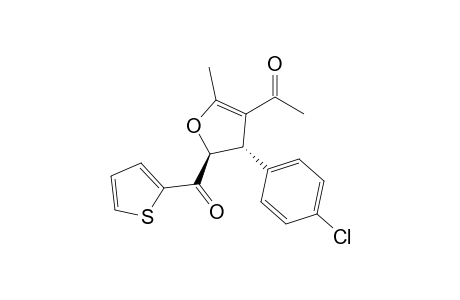 1-[(2S,3S)-3-(4-chlorophenyl)-5-methyl-2-(2-thenoyl)-2,3-dihydrofuran-4-yl]ethanone