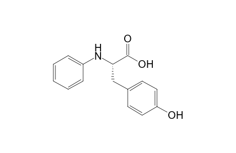 2-(N-Phenylamino)-3-(p-hydroxyphenyl)propanoic Acid