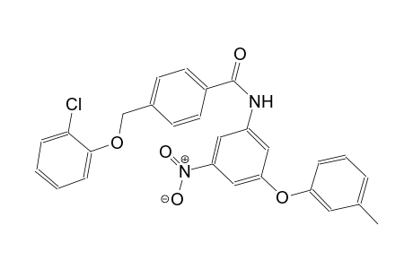 4-[(2-chlorophenoxy)methyl]-N-[3-(3-methylphenoxy)-5-nitrophenyl]benzamide