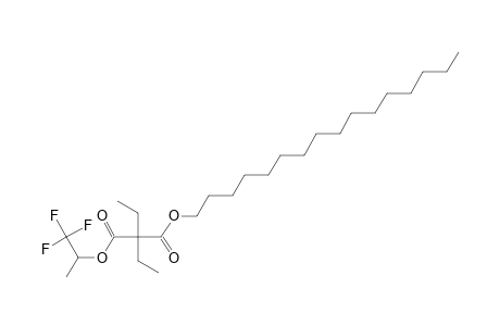 Diethylmalonic acid, hexadecyl 1,1,1-trifluoroprop-2-yl ester