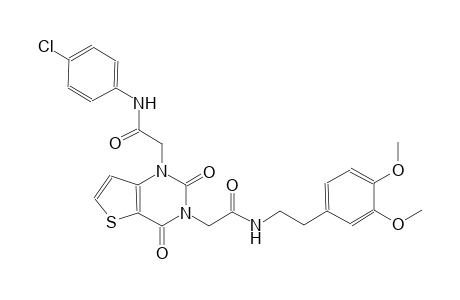 1-[3-(4-chlorophenyl)-2-oxopropyl]-3-[5-(3,4-dimethoxyphenyl)-2-oxopentyl]-1H,2H,3H,4H-thieno[3,2-d]pyrimidine-2,4-dione