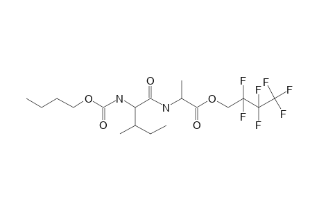 L-Isoleucyl-L-alanine, N-butoxycarbonyl-, 2,2,3,3,4,4,4-heptafluorobutyl ester