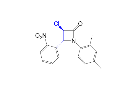 trans-3-Chloro-4-(o-nitrophenyl)-1-(2,4-xylyl)-2-azetidinone