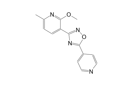 2-methoxy-6-methyl-3-[5-(4-pyridinyl)-1,2,4-oxadiazol-3-yl]pyridine