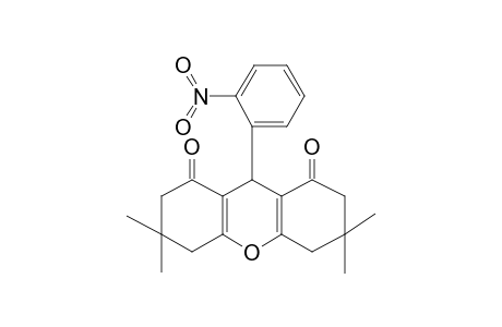 3,4,5,6,7,9-Hexahydro-3,3,6,6-tetramethyl-9-[2-nitrophenyl]-1H-xanthene-1,8(2H)-dione