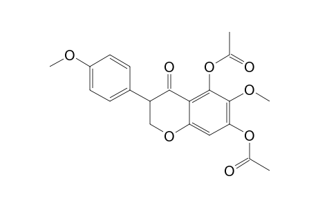 5,7-DIACETOXY-6-METHOXY-3-(4'-METHOXYPHENYL)-2,3-DIHYDRO-4H-1-BENZOPYRAN-4-ONE