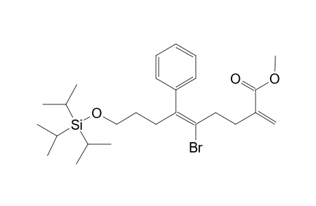 Methyl 5-bromo-2-methylene-6-phenyl-9-triisopropylsilyloxy-5-nonenoate