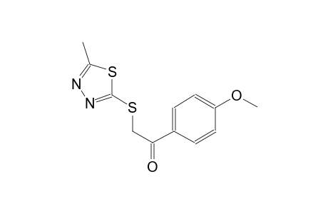 1-(4-methoxyphenyl)-2-[(5-methyl-1,3,4-thiadiazol-2-yl)sulfanyl]ethanone