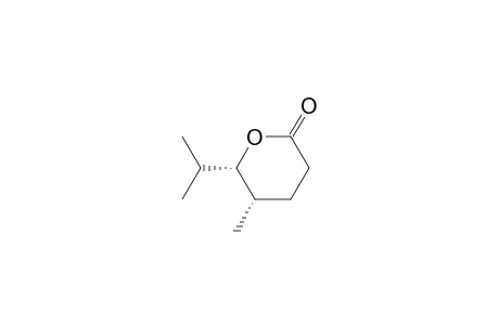2H-Pyran-2-one, tetrahydro-5-methyl-6-(1-methylethyl)-, cis-(.+-.)-