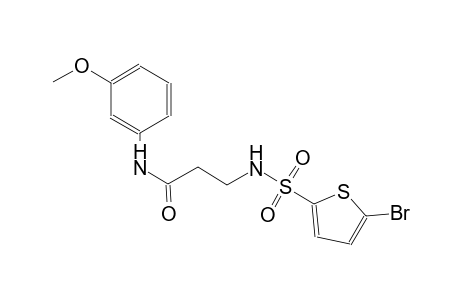 3-{[(5-bromo-2-thienyl)sulfonyl]amino}-N-(3-methoxyphenyl)propanamide