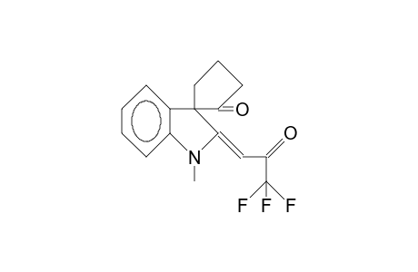 1-Methyl-2-(trifluoroacetyl-methylidene)-indole-3-spiro-2'-cyclopentanone