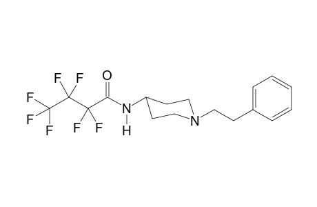 1-(2-Phenylethyl)-4-piperidinamine,N-heptafluorobutyryl