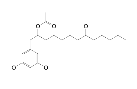 1-O-METHYL-5-(2-ACETOXY-8-HYDROXYTRIDECYL)-RESORCINOL