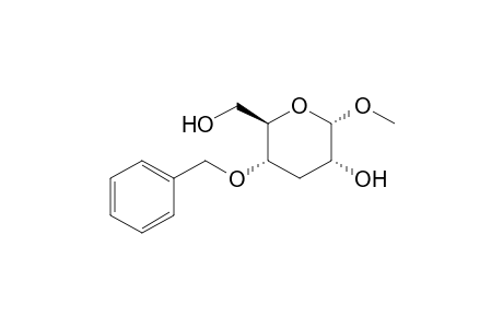Methyl 4-O-benzyl-3-deoxy-.alpha.,D-ribo-hexopyranoside