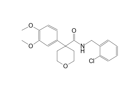 2H-pyran-4-carboxamide, N-[(2-chlorophenyl)methyl]-4-(3,4-dimethoxyphenyl)tetrahydro-