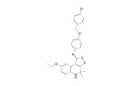 (8-Ethoxy-4,4-dimethyl-4,5-dihydro-1H-[1,2]dithiolo[3,4-c]quinolin-1-ylidene)[4-(4-chlorobenzyl)oxyphenyl]amine