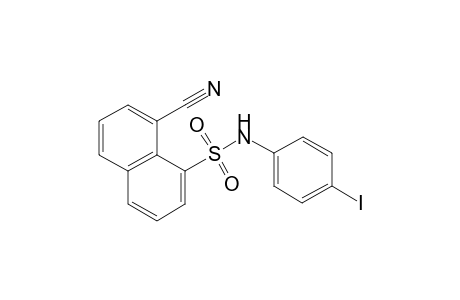 8-Cyano-N-(4-iodophenyl)-1-naphthalenesulfonamide