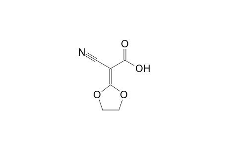 2-cyano-2-(1,3-dioxolan-2-ylidene)acetic acid