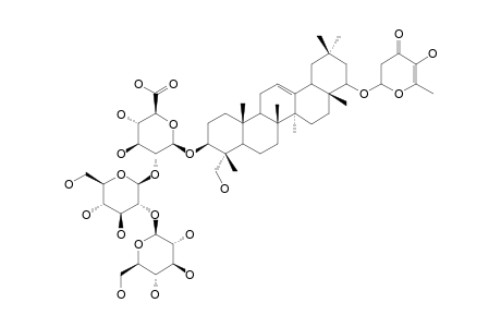 AZIV;3-O-[BETA-D-GLUCOPYRANOSYL-(1->2)-BETA-D-GLUCOPYRANOSYL-(1->2)-BETA-D-GLUCURONOPYRANOSYL-(1->)]-22-O-[2,3-DIHYDRO-2,5-DIHYDROXY-6-METHYL-4H-PY