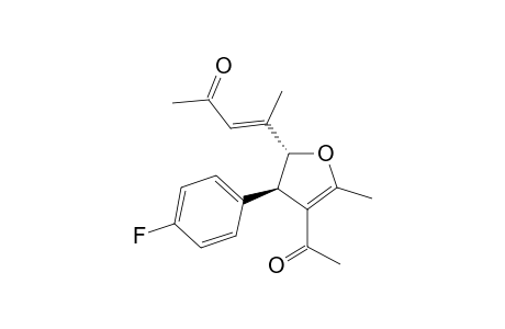 (2R,3R)-2-[4'-Oxo-2'-penten-2'-yl]-3-(p-fluorophenyl)-4-acetyl-5-methyl-(trans)-2,3-dihydrofuran