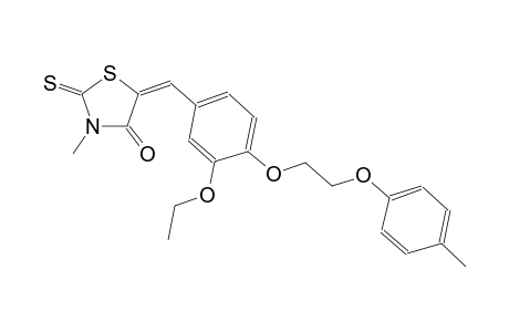 4-thiazolidinone, 5-[[3-ethoxy-4-[2-(4-methylphenoxy)ethoxy]phenyl]methylene]-3-methyl-2-thioxo-, (5E)-