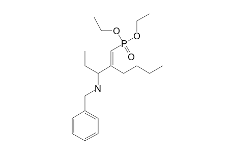 benzyl-[(E)-2-butyl-3-diethoxyphosphoryl-1-ethyl-prop-2-enyl]amine