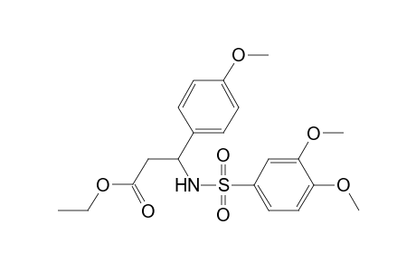 3-[(3,4-dimethoxyphenyl)sulfonylamino]-3-(4-methoxyphenyl)propanoic acid ethyl ester