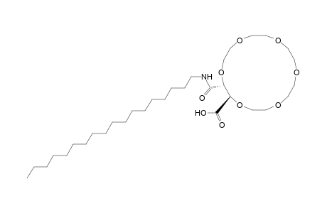 1,4,7,10,13,16-Hexaoxacyclooctadecane-2-carboxylic acid, 3-[(octadecylamino)carbonyl]-, [2R-(2R*,3R*)]-