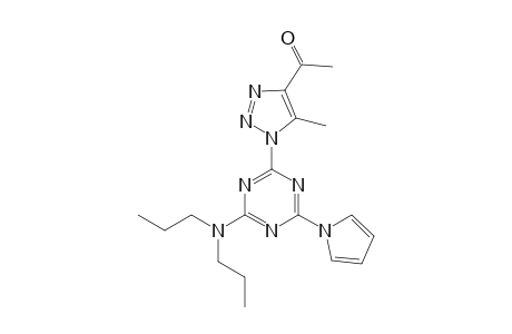 1-Ethanone, 1-[1-[4-(dipropylamino)-6-(1H-pyrrol-1-yl)-1,3,5-triazin-2-yl]-5-methyl-1H-1,2,3-triazol-4-yl]-