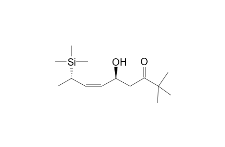 (Z,5S,8S)-2,2-dimethyl-5-oxidanyl-8-trimethylsilyl-non-6-en-3-one