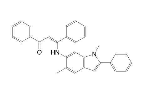 2-propen-1-one, 3-[(1,5-dimethyl-2-phenyl-1H-indol-6-yl)amino]-1,3-diphenyl-, (2Z)-