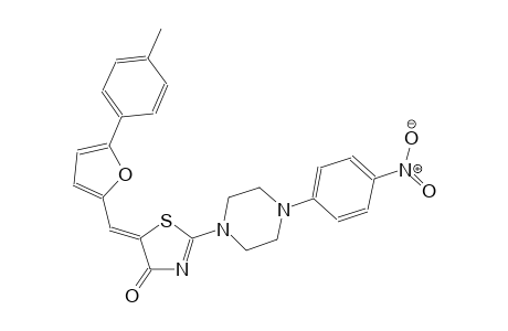 (5Z)-5-{[5-(4-methylphenyl)-2-furyl]methylene}-2-[4-(4-nitrophenyl)-1-piperazinyl]-1,3-thiazol-4(5H)-one
