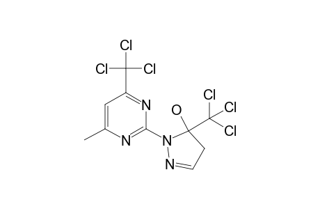 2-[4-methyl-6-(trichloromethyl)pyrimidin-2-yl]-3-(trichloromethyl)-4H-pyrazol-3-ol