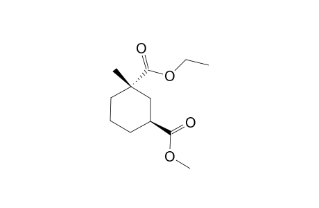 1-Ethyl-3-methyl 1-methylcyclohexane-trans-1,3-dicarboxylate