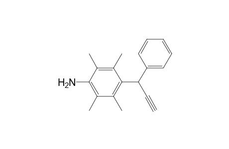 2,3,5,6-tetramethyl-4-(1-phenylprop-2-ynyl)aniline