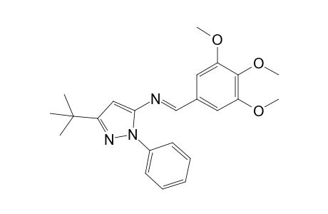 (E)-3-tert-Butyl-1-phenyl-N-(3,4,5-trimethoxybenzylidene)-1H-pyrazol-5-amine