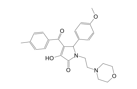 2H-pyrrol-2-one, 1,5-dihydro-3-hydroxy-5-(4-methoxyphenyl)-4-(4-methylbenzoyl)-1-[2-(4-morpholinyl)ethyl]-